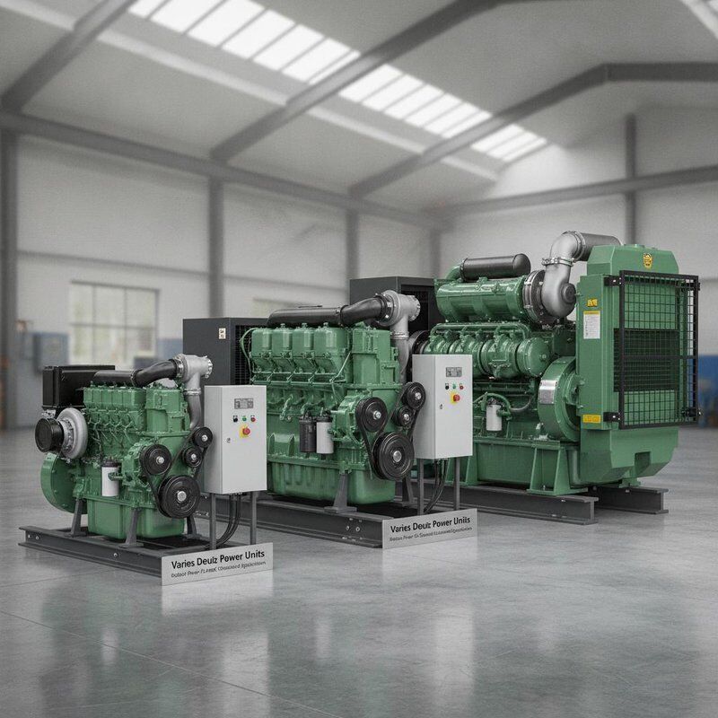 Ποικίλει Deutz Engine 70 έως 400 KW Ανθεκτικές μονάδες ισχύος σχεδιασμένες για κατασκευαστικό εξοπλισμό και βιομηχανικές εφαρμογές